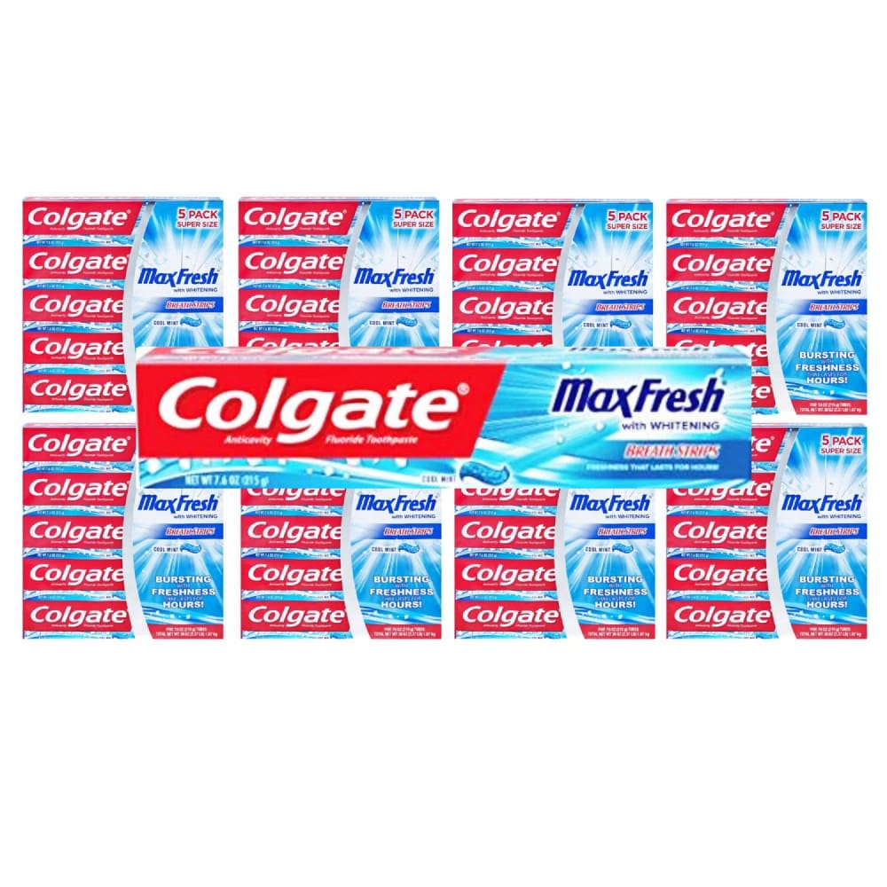 Colgate Max Fresh Cool Mint 7.3 oz (40 ct) Wholesale - Toothpaste - Colgate