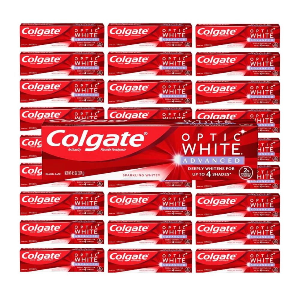 Colgate - Optic White Advanced - 4.45 oz - 24 Pack - Toothpaste - Colgate