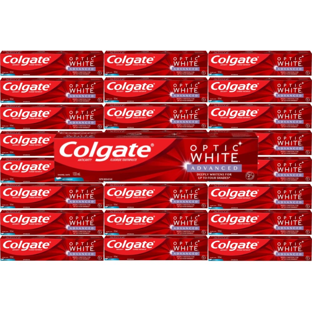 Colgate - Optic White Advanced Icy Fresh - 4.45 oz - 24 Pack - Toothpaste - Colgate