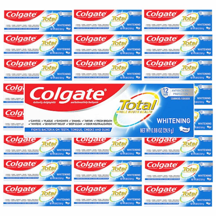 Colgate - Total Whitening - 0.88 oz - 24 Pack - Toothpaste - Colgate