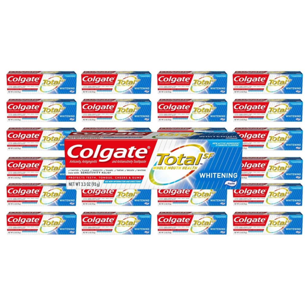 Colgate Total Whitening Toothpaste Mint 3.3 Oz - 24 Pack - Toothpaste - Colgate