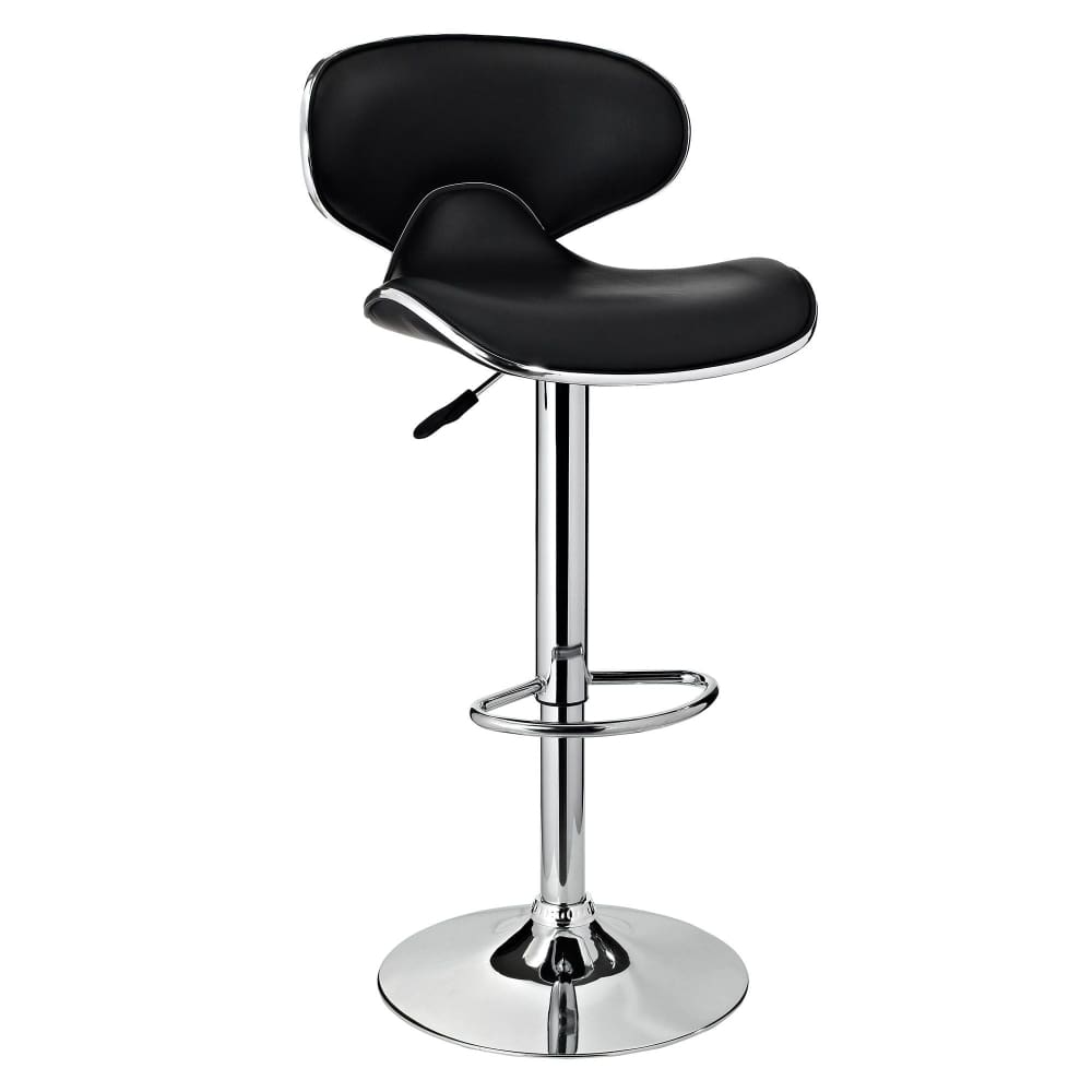 Collins Barstool - Chrome and Black - Powell