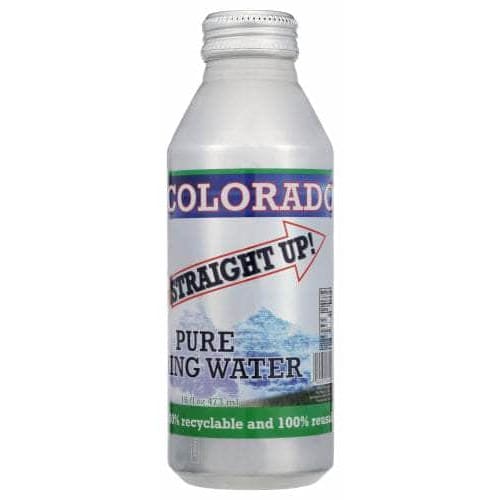 COLORADO STRAIGHT UP Grocery > Beverages > Water COLORADO STRAIGHT UP: Pure Spring Water Aluminum Bottle, 16 fo