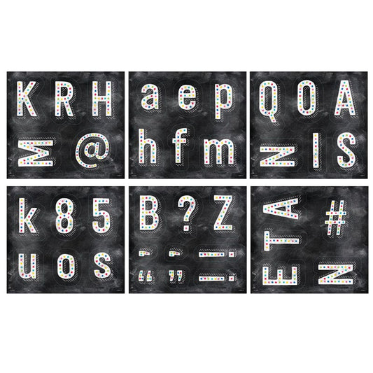 Colorful Chalk Designer Letters (Pack of 3) - Letters - Creative Teaching Press