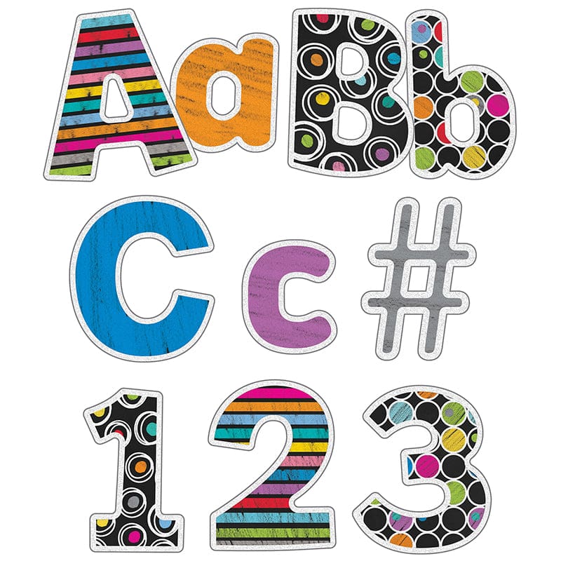 Colorful Chalkboard Ez Letters Combo Pack (Pack of 6) - Letters - Carson Dellosa Education