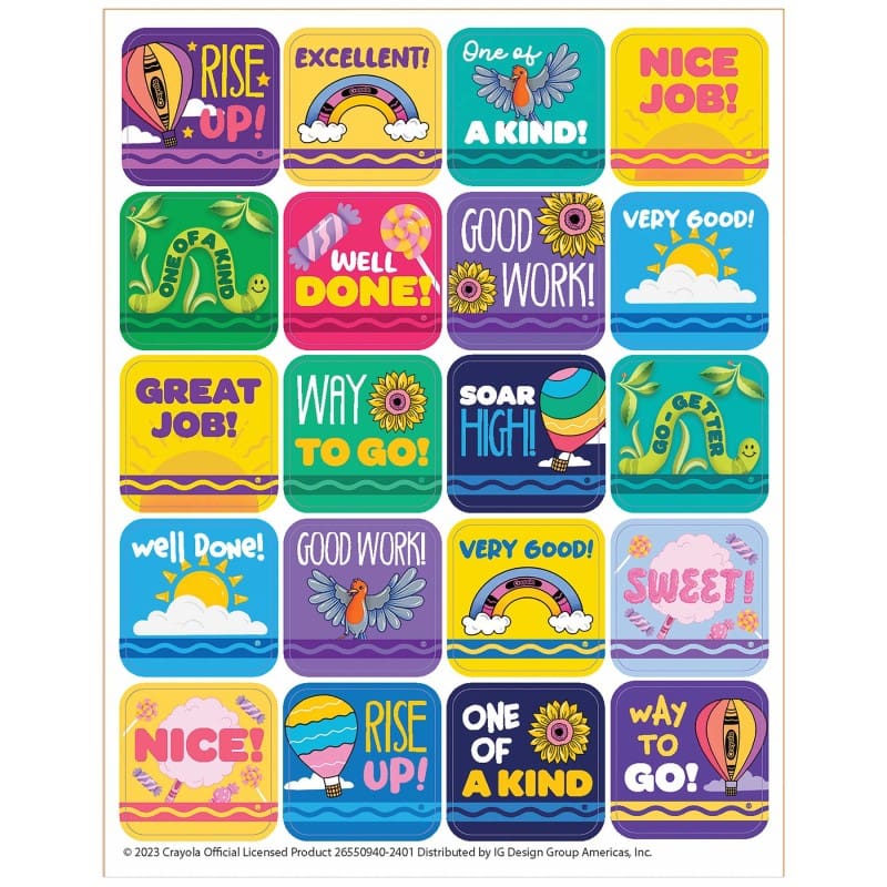 Colors Of Kindness Stickers Theme (Pack of 12) - Stickers - Eureka