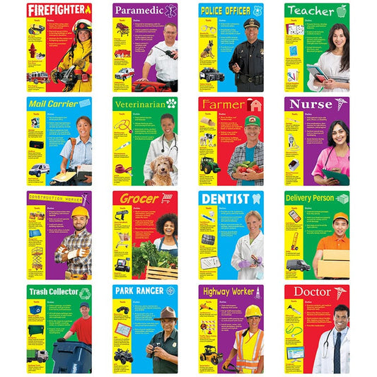 Community Helpers Posters 16/St (Pack of 2) - Social Studies - Trend Enterprises Inc.