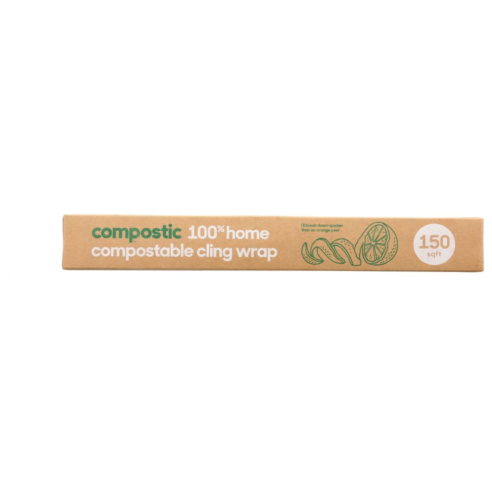 COMPOSTIC: Compostable Cling Wrap 150 ft - General Merchandise > HOUSEHOLD PRODUCTS > FOOD STORAGE BAGS & WRAPS - COMPOSTIC