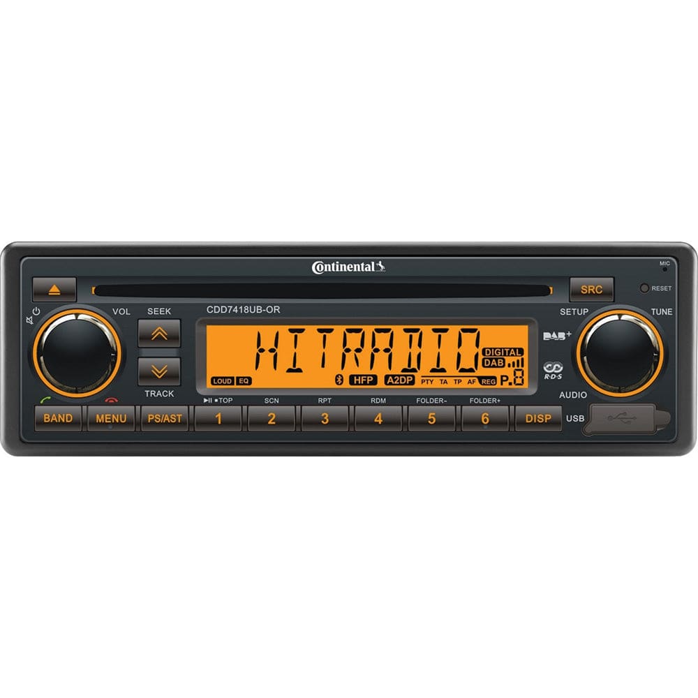 Continental Stereo w/ CD/ AM/ FM/ BT/ USB/ DAB+/ DMB- Harness Included - 12V - Entertainment | Stereos - Continental