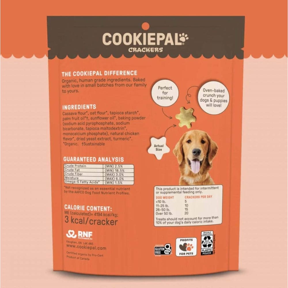 COOKIE PAL Cracker Chicken Flavor Org, 4 oz (Case of 3) ShelHealth