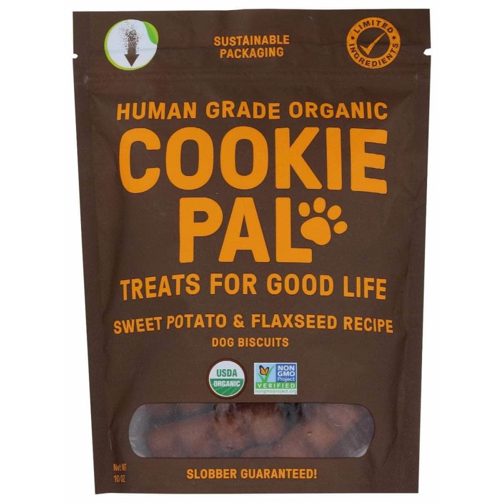 COOKIE PAL Cookie Pal Treat Dog Swt Pot Flxseed, 10 Oz