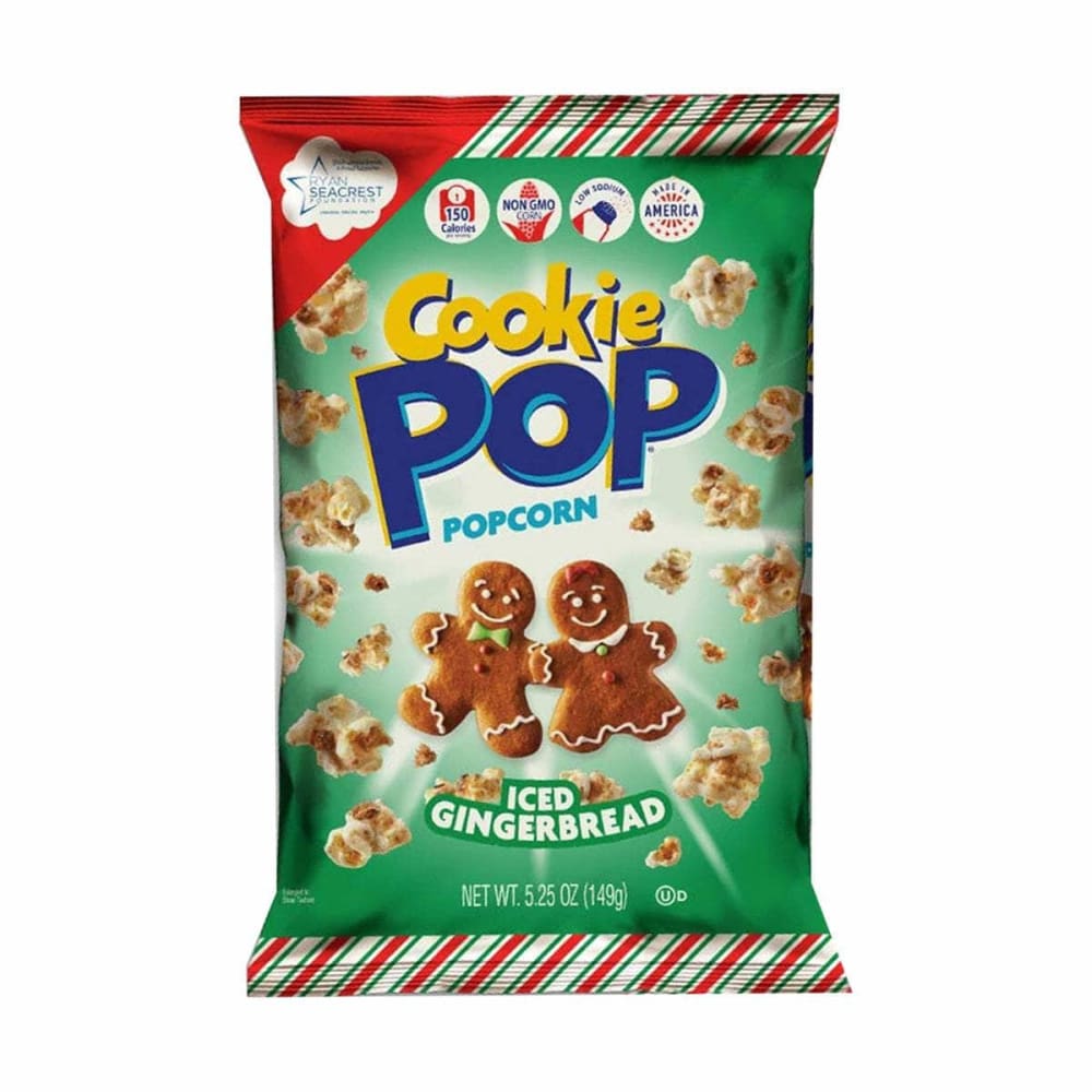 COOKIE POP POPCORN Grocery > Snacks > Popcorn COOKIE POP POPCORN Iced Gingerbread Cookie Pop Popcorn, 5.25 oz