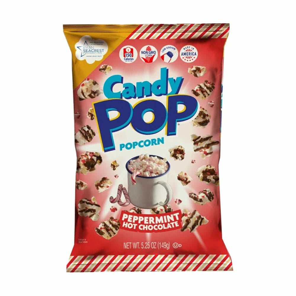 COOKIE POP POPCORN Grocery > Snacks > Popcorn COOKIE POP POPCORN Peppermint Hot Chocolate Candy Pop Popcorn, 5.25 oz
