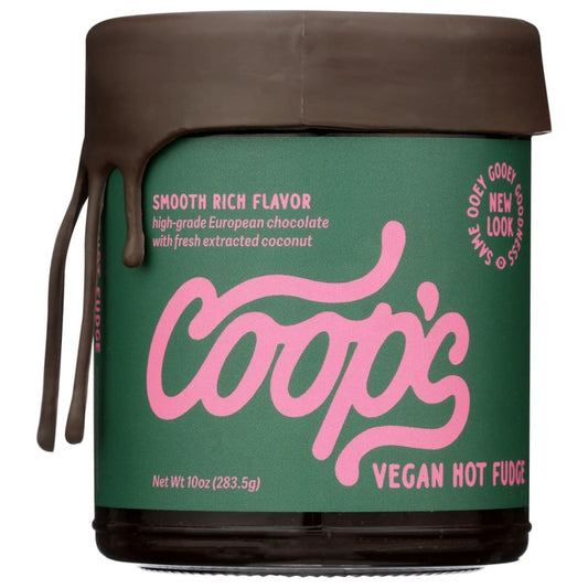 COOPS MICROCREAMERY: Vegan Hot Fudge 10.6 oz (Pack of 3) - Grocery > Chocolate Desserts and Sweets > Chocolate - COOPS MICROCREAMERY