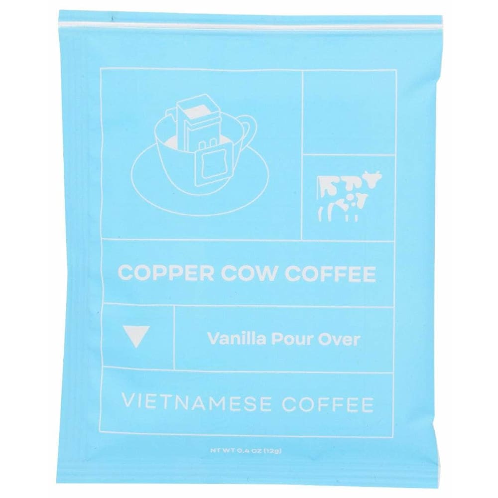 COPPER COW COFFEE Grocery > Beverages > Coffee, Tea & Hot Cocoa COPPER COW COFFEE Coffee Pourover Vanilla, 7.4 oz