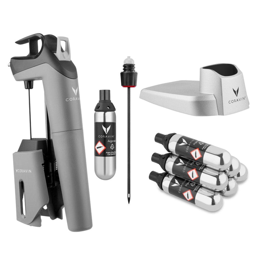 Coravin Timeless Three SL Wine Preservation System 10-Piece Set - Wine Tools & Storage - Coravin