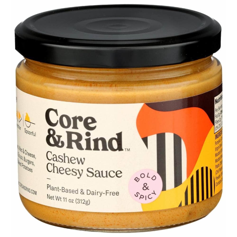 CORE AND RIND Grocery > Meal Ingredients > Sauces CORE AND RIND: Bold And Spicy Cashew Cheesy Sauce, 11 oz