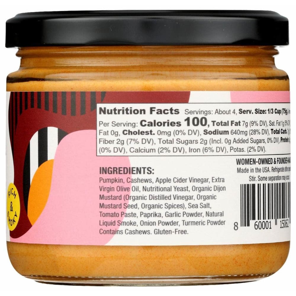 CORE AND RIND Grocery > Meal Ingredients > Sauces CORE AND RIND: Rich And Smoky Cashew Cheesy Sauce, 11 oz