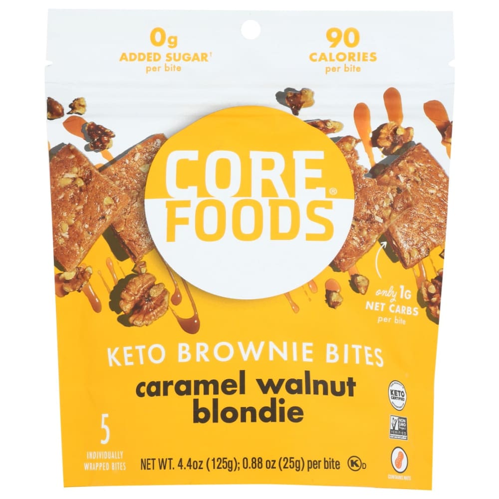 CORE FOODS: Bites Brwni Car Wal Blnd 4.4 oz (Pack of 3) - Grocery > Snacks > Bars Granola & Snack - CORE FOODS