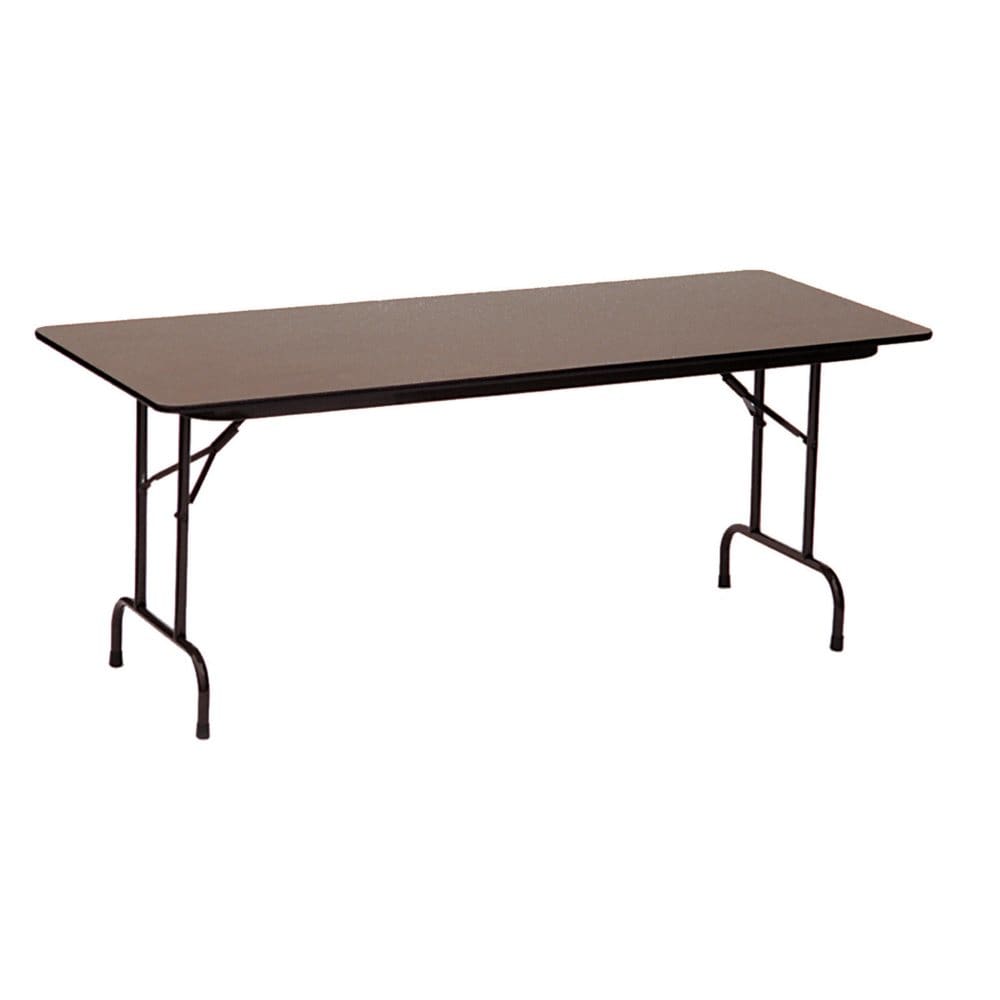 Correll 8’ Commercial-Duty Folding Table Walnut - Folding Tables - ShelHealth