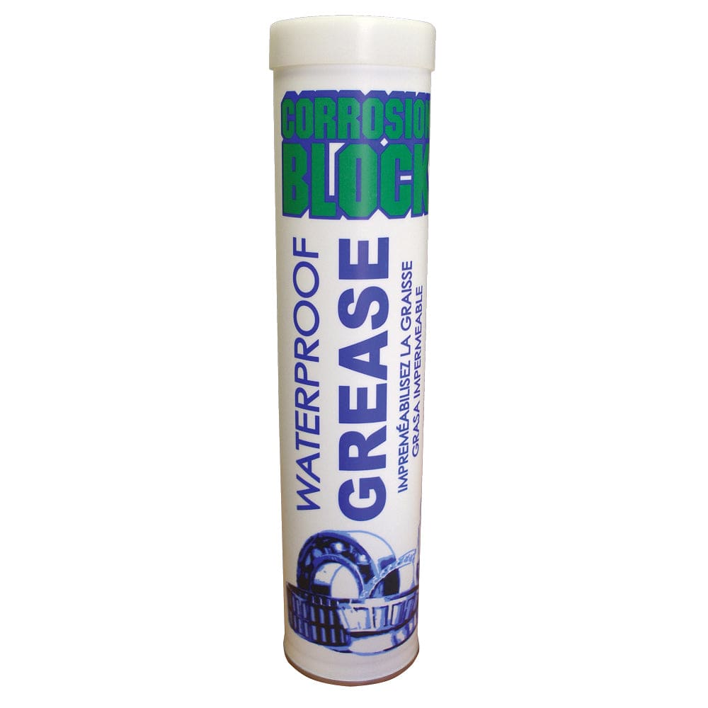 Corrosion Block High Performance Waterproof Grease - 14oz Cartridge - Non-Hazmat Non-Flammable & Non-Toxic - Automotive/RV |
