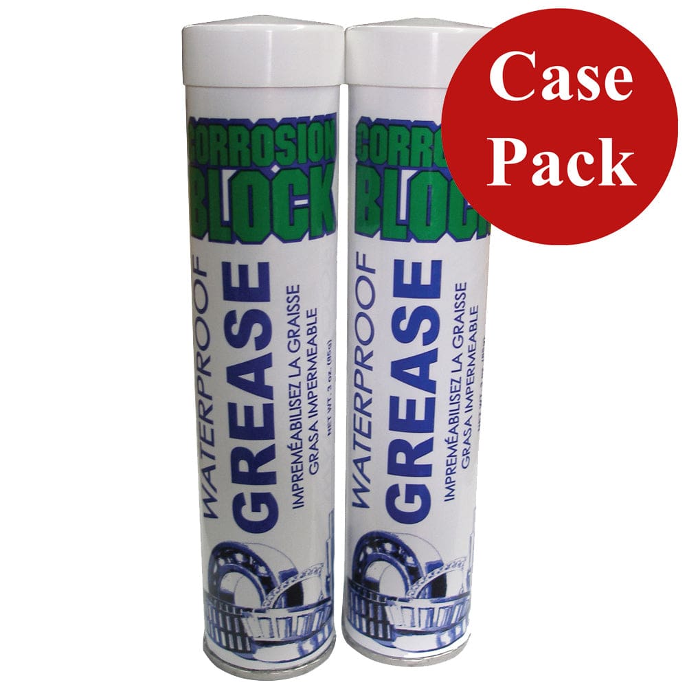 Corrosion Block High Performance Waterproof Grease - (2)2oz Tube - Non-Hazmat Non-Flammable & Non-Toxic *Case of 6* - Winterizing |
