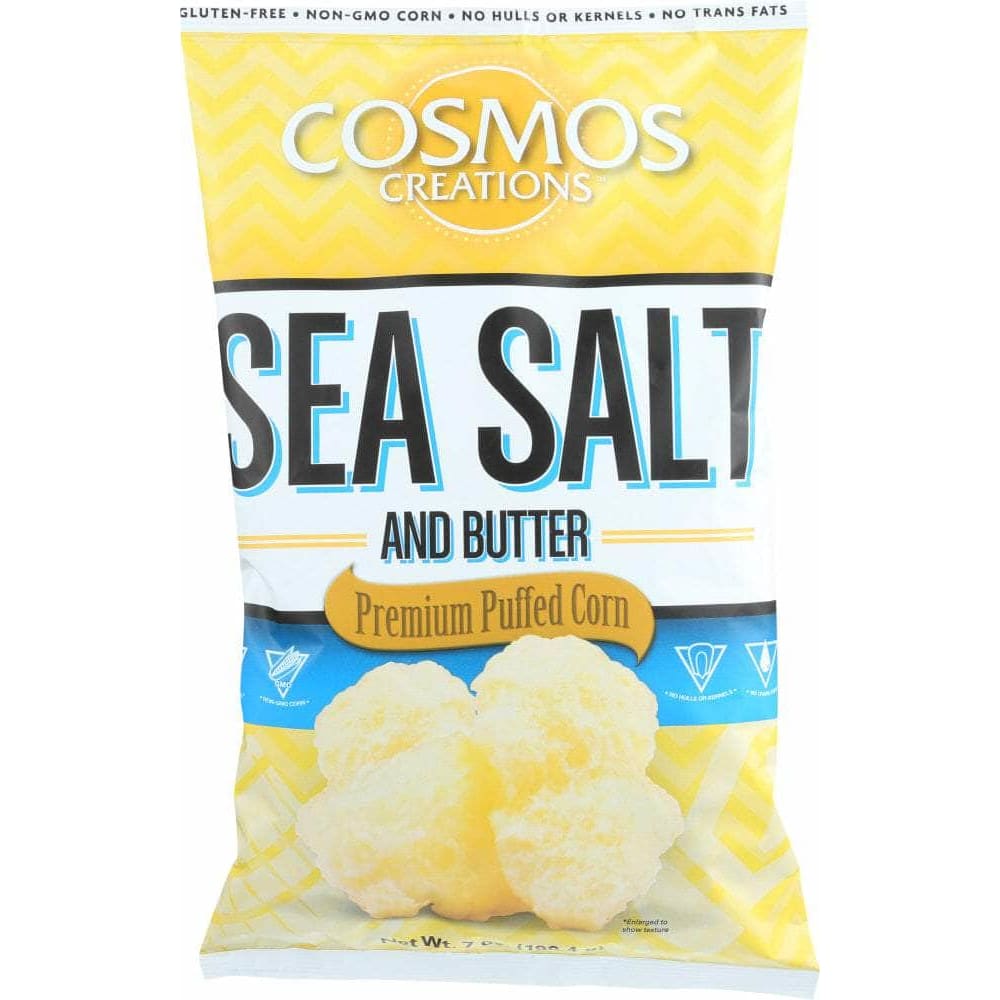 Cosmos Creations Cosmos Creations Gluten Free Sea Salt & Butter Premium Puffed Corn, 7 oz