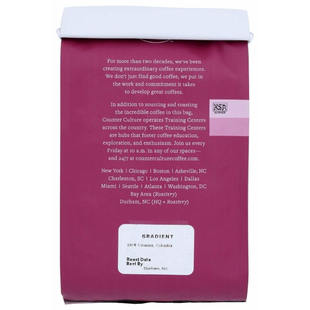 COUNTER CULTURE Grocery > Beverages > Coffee, Tea & Hot Cocoa COUNTER CULTURE Coffee Beans Gradient, 12 oz