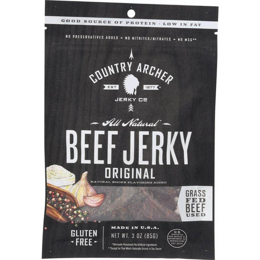 COUNTRY ARCHER JERKY CO Country Archer Original Jerky Beef, 3 Oz