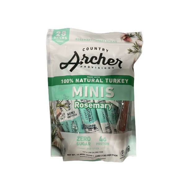 Country Archer Provisions 100% Natural Turkey MINIS Rosemary 12.9 oz. - Country Archer