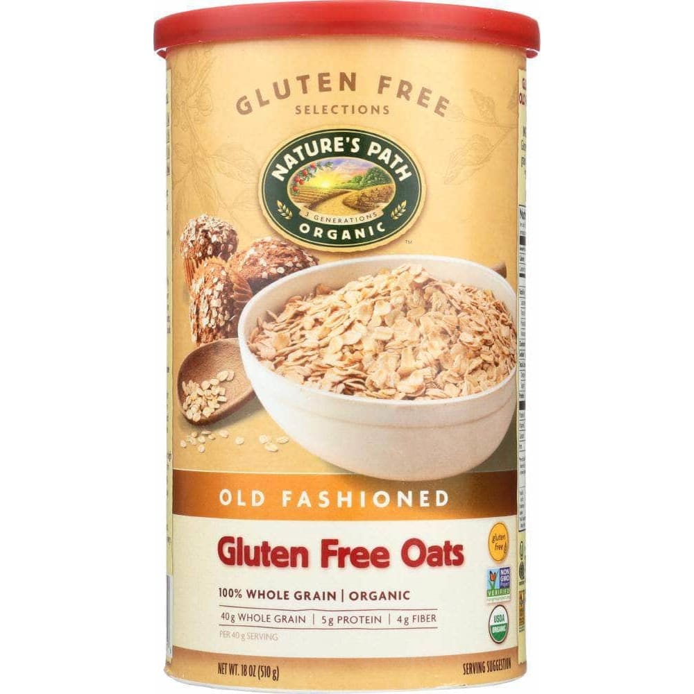 Natures Path Country Choice Organic Gluten Free Oats Old Fashioned, 18 oz