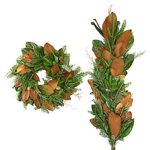 Country Christmas Wreath and Garland - Home/Grocery/Specialty Shops/New To Grocery/ - InBloom