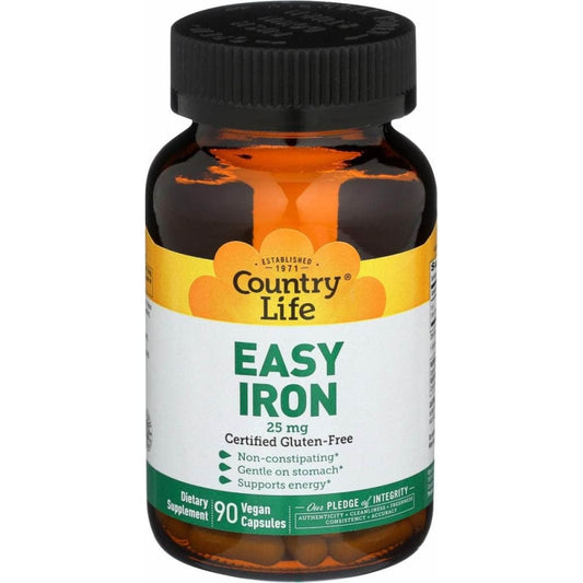COUNTRY LIFE COUNTRY LIFE Easy Iron 25 mg Capsules, 90 vc