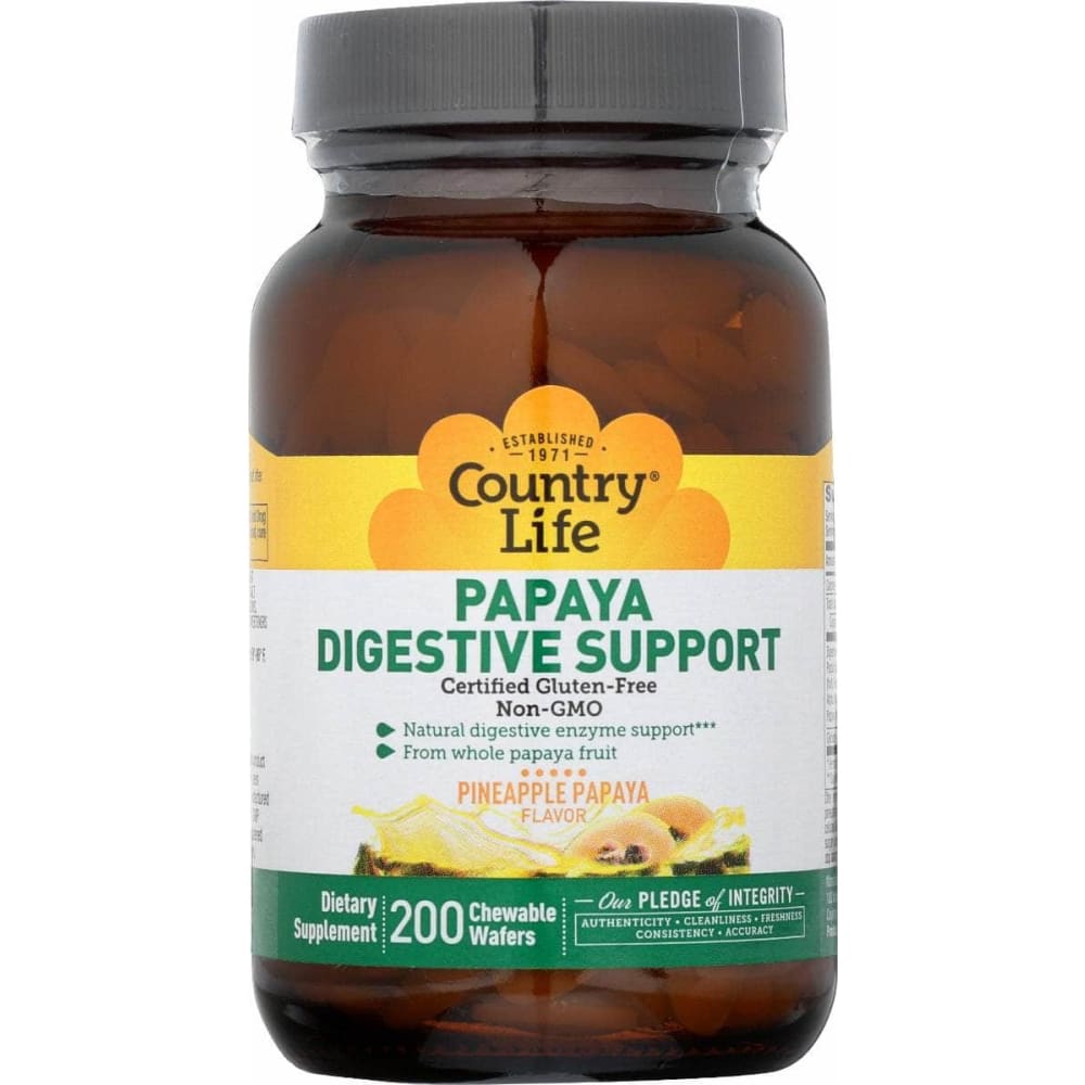 COUNTRY LIFE COUNTRY LIFE Papaya Digestive Support, 200 tb