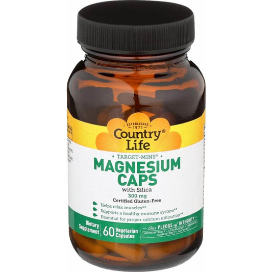 COUNTRY LIFE COUNTRY LIFE Target Mins Magnesium Caps 300mg, 60 vc