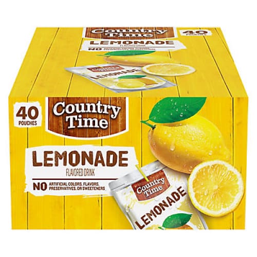 Country Time Lemonade Drink Pouches 40 ct. - Home/Grocery/Beverages/Kid’s Beverages/ - Country Time