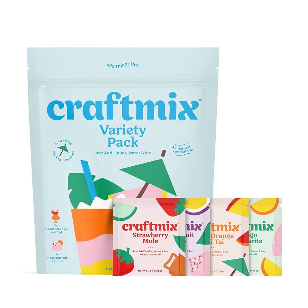 CRAFTMIX: Mixer Dry 4 Varty 12ct 2.96 oz - Grocery > Beverages > Drink Mixes > All Natural & Organic Cocktail Mixers - CRAFTMIX