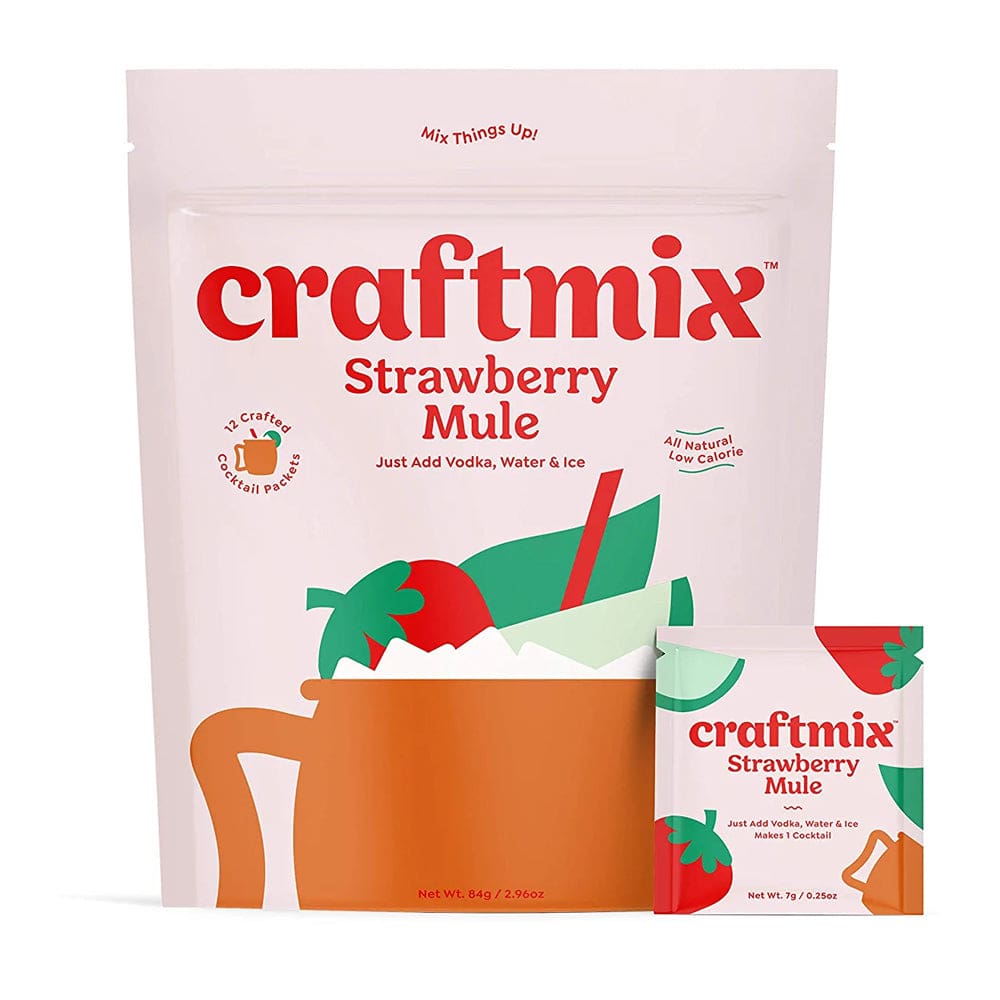 CRAFTMIX: Strawberry Mule 12 Count 2.96 oz - Grocery > Beverages > Drink Mixes - CRAFTMIX
