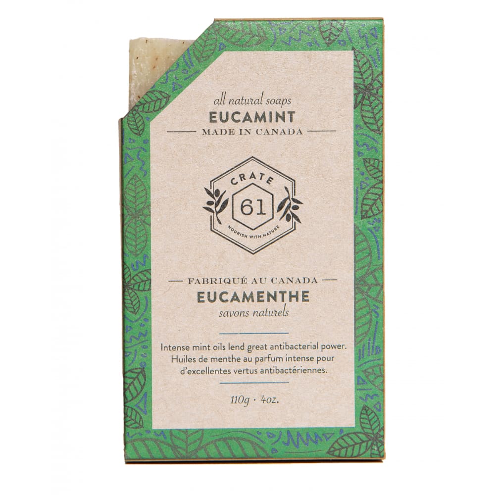 CRATE 61: Soap Bar Eucamint 4 oz (Pack of 5) - CRATE 61