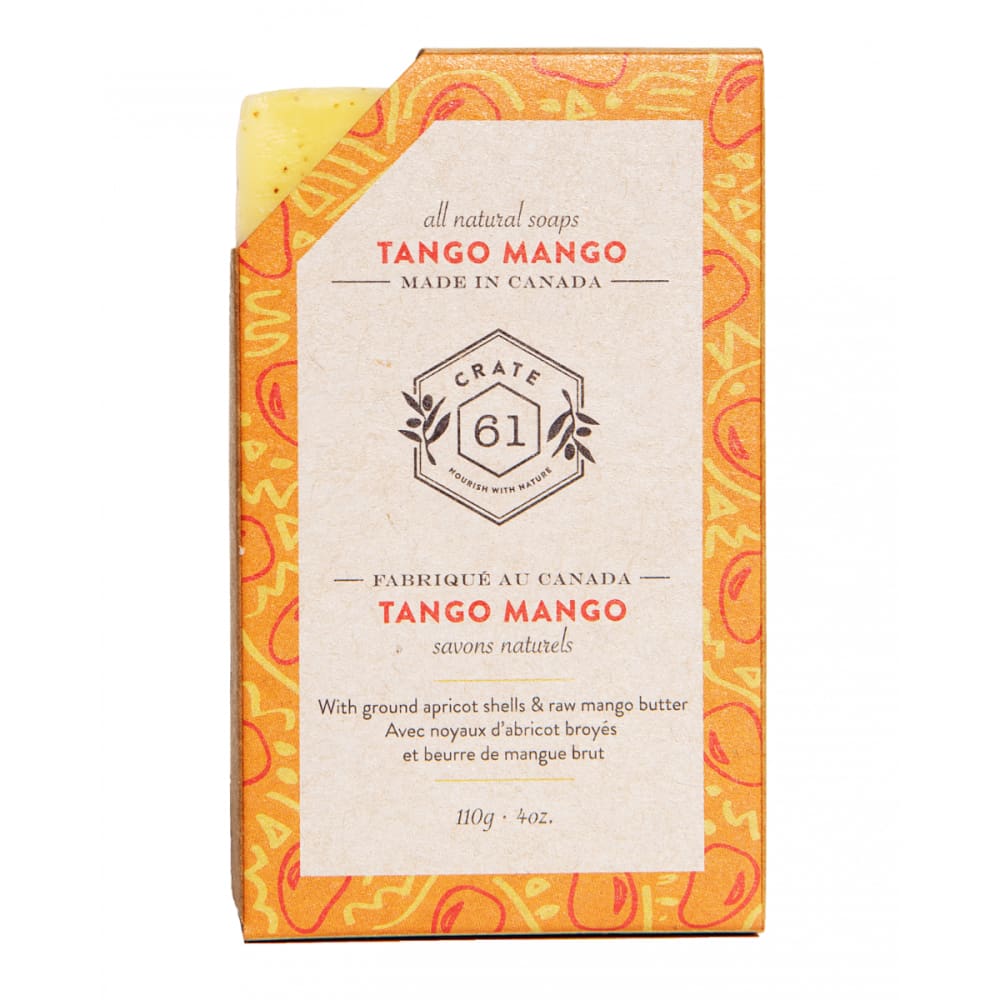 CRATE 61: Soap Bar Mango Tango 4 oz (Pack of 5) - CRATE 61