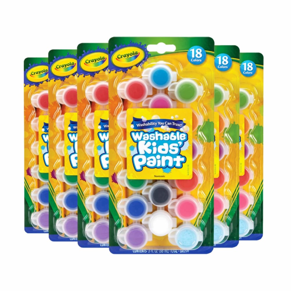 Crayola Washable Paint Set 18ct - 6 pack - Drawing & Painting Kits - Crayola