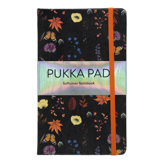 Cream Bloom Softcover Notebook 3Ct with Pocket - Note Books & Pads - Pukka Pads
