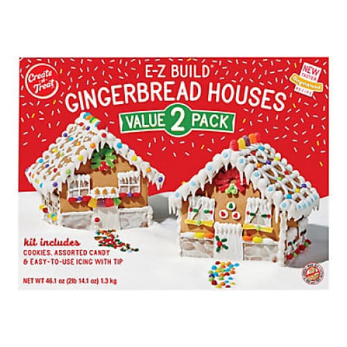 Create-A-Treat Easy Build Gingerbread Houses 2 pk. - Home/Grocery/Snacks/Cookies/ - Creat-A-Treat