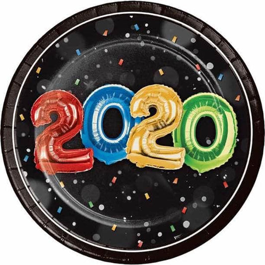 CREATIVE CONVERTING CREATIVE CONVERTING 2020 New Year Luncheon Plate, 8 ea
