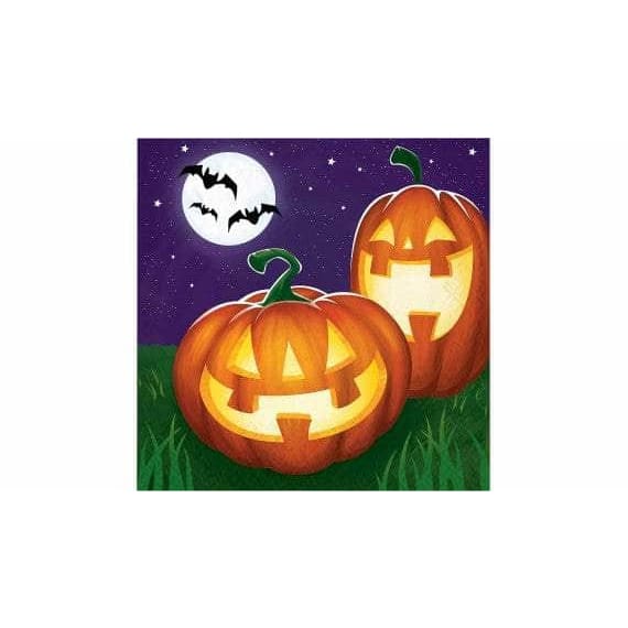 CREATIVE CONVERTING CREATIVE CONVERTING Glow Pumpkn Luncheon Napkin, 16 ea