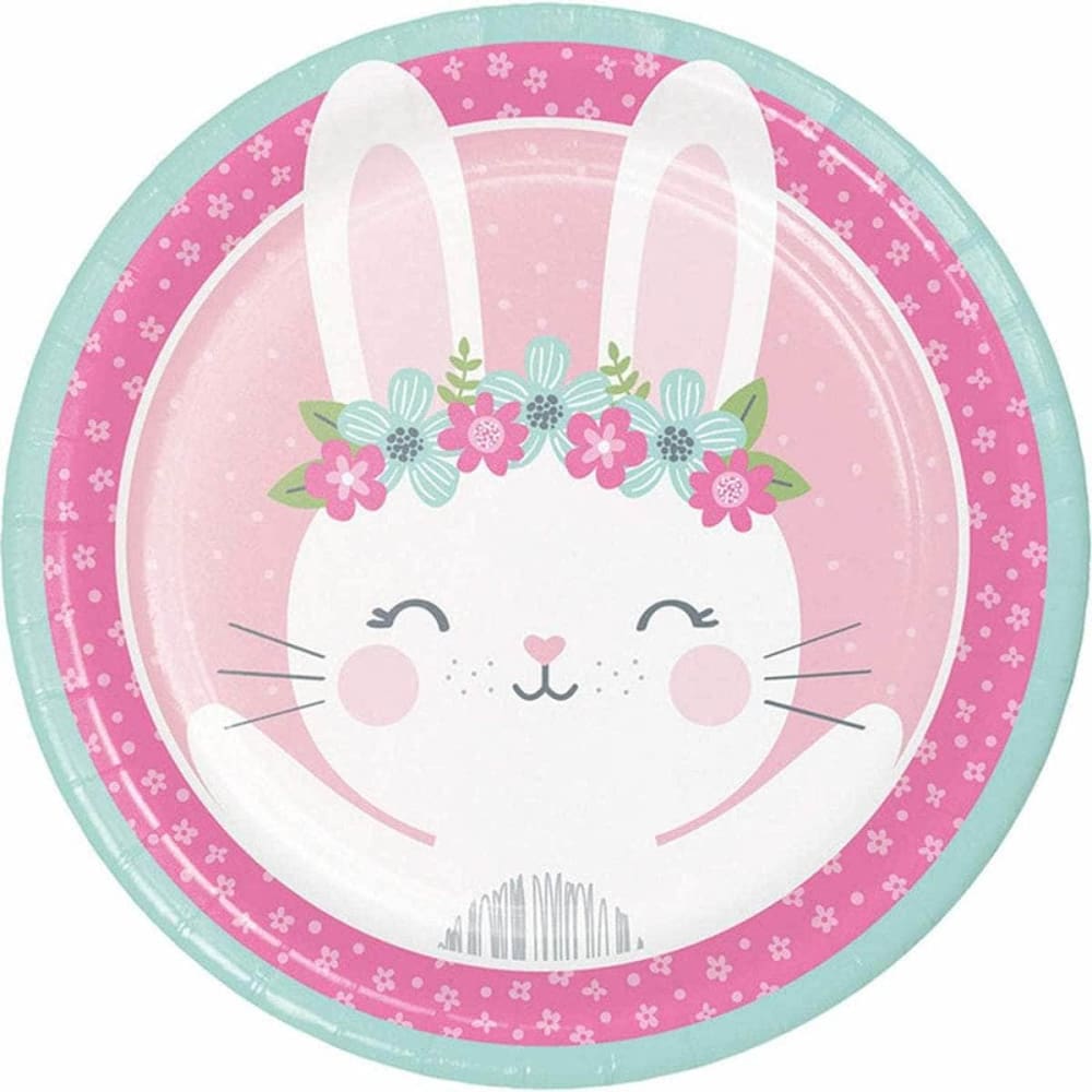 CREATIVE CONVERTING CREATIVE CONVERTING Plate Dinner Funny Bunny, 8 ea
