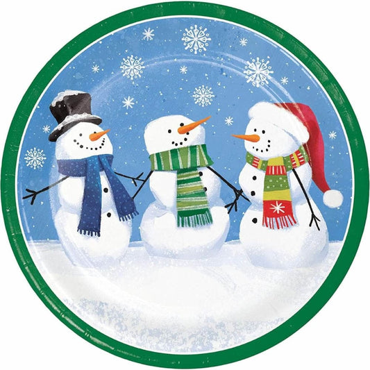 CREATIVE CONVERTING CREATIVE CONVERTING Plates Disp Snowmen, 8 ea