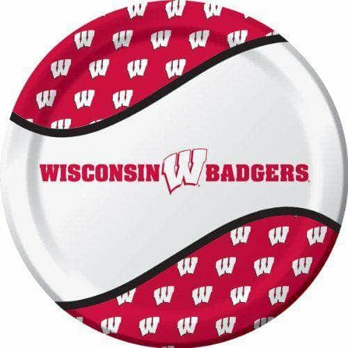 CREATIVE CONVERTING CREATIVE CONVERTING Wisconsin Dinner Plate, 8 ea