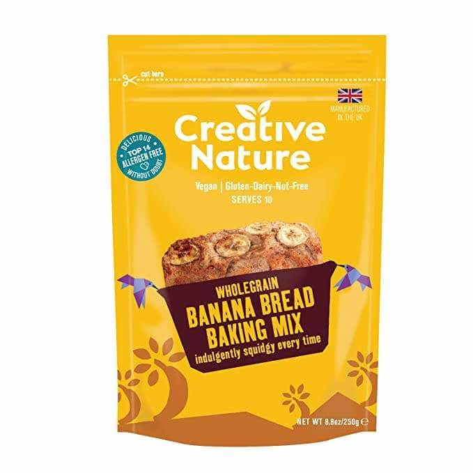 CREATIVE NATURE Grocery > Cooking & Baking > Baking Ingredients CREATIVE NATURE: Whole Grain Banana Bread Baking Mix, 8.8 oz