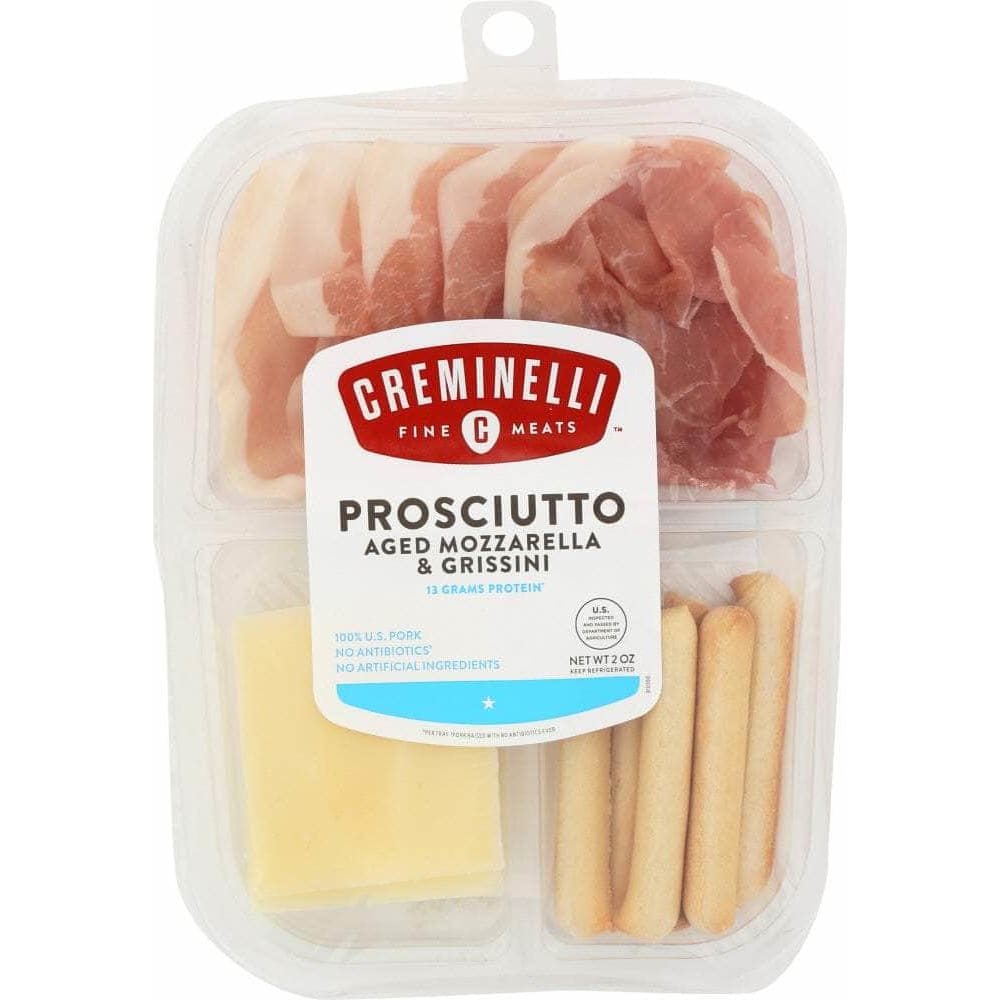 Creminelli Fine Meats Creminelli Fine Meats Snack Prosciutto Mozzarella and Grissini, 2 oz